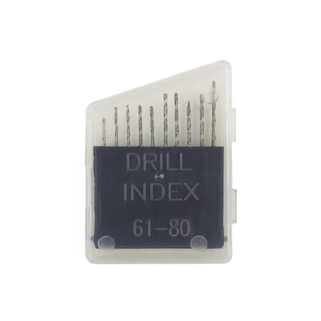 Excel Blades 20 Piece Drill Set with Flat Case No 61, No 80 55511IND